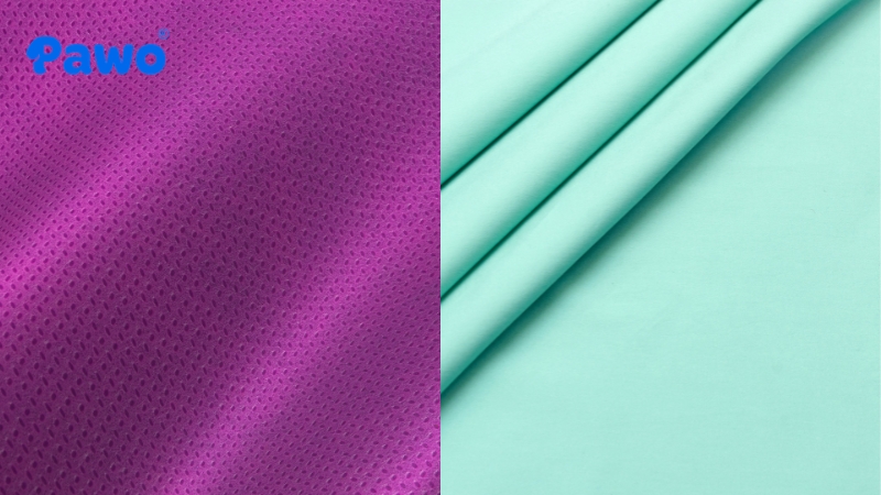 Bề mặt vải Lưới (Mesh) và vải thun lạnh