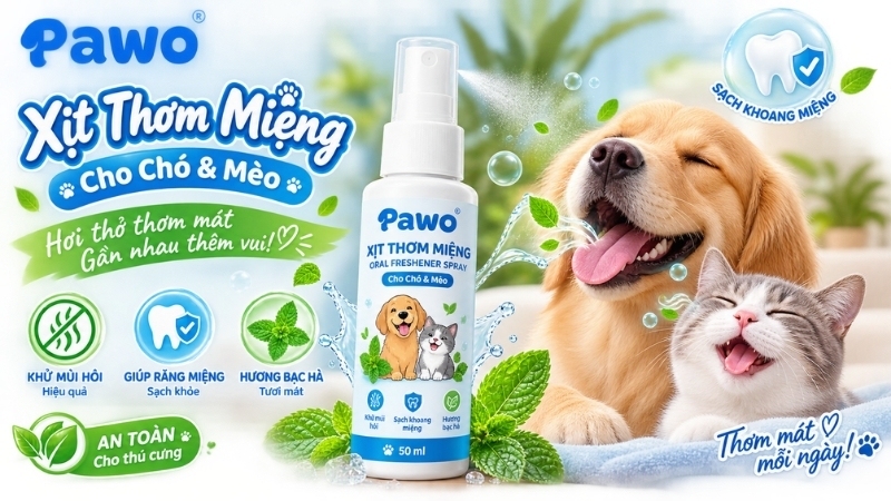 Xịt thơm miệng có tác dụng diệt vi khuẩn và làm sạch các mảng bám mềm mới hình thành.