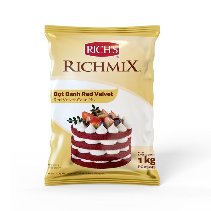 Bột bánh red velvet Rich 1Kg Nguyên liệu thực phẩm