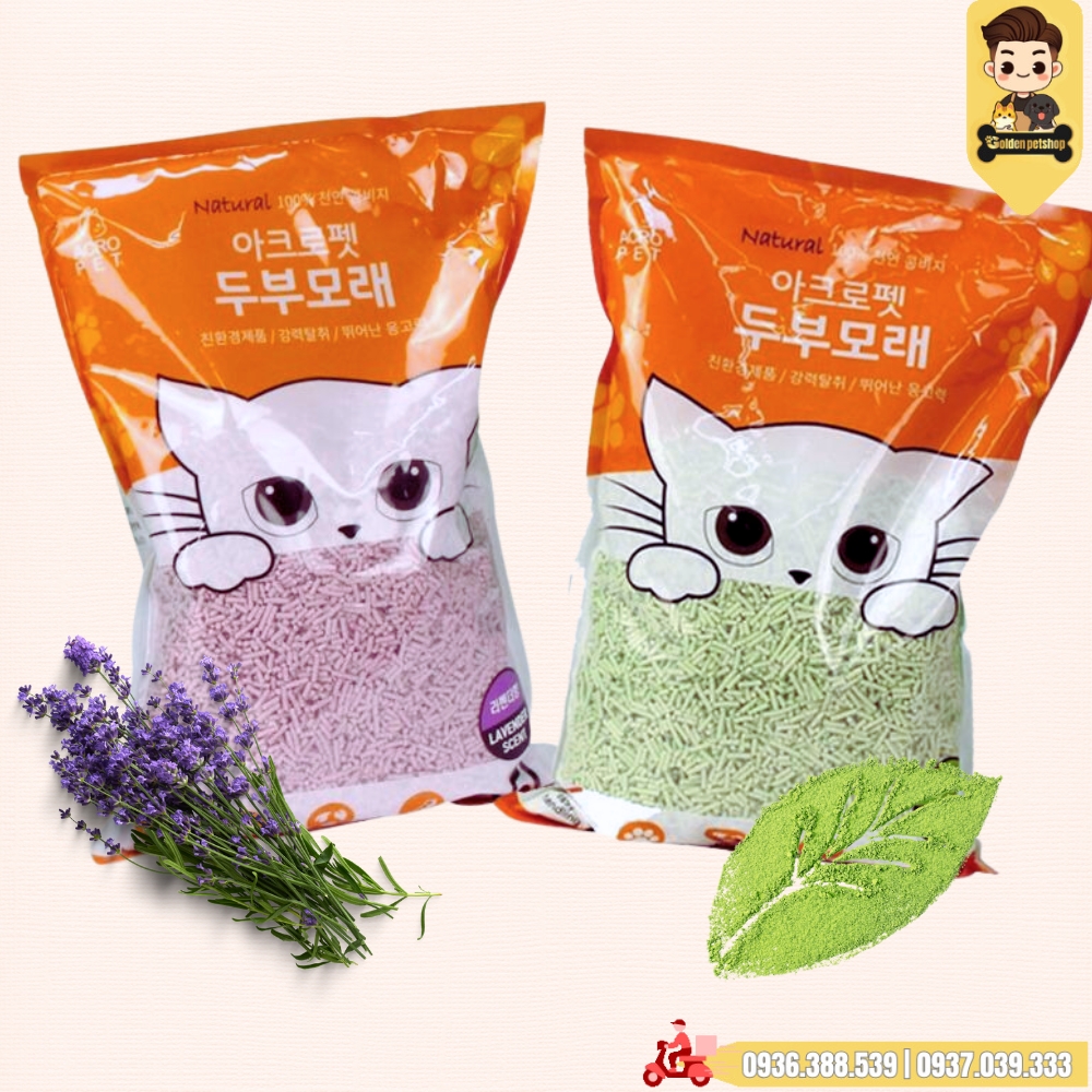 Cát vệ sinh cho mèo - Cát đậu nành ACRO PET 5L
