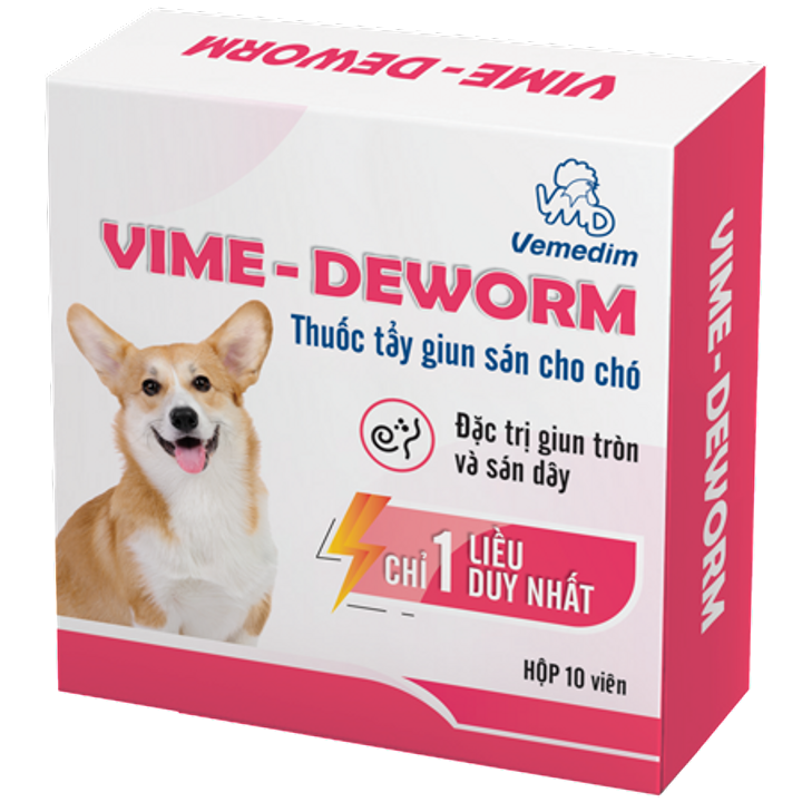 Thuốc xổ giun dành cho chó Vime Deworm viên
