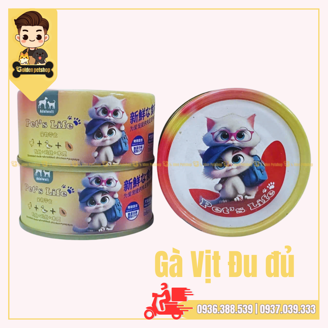 Pate giá sinh rẻ cho chó mèo Lon 85g đồng giá 9K