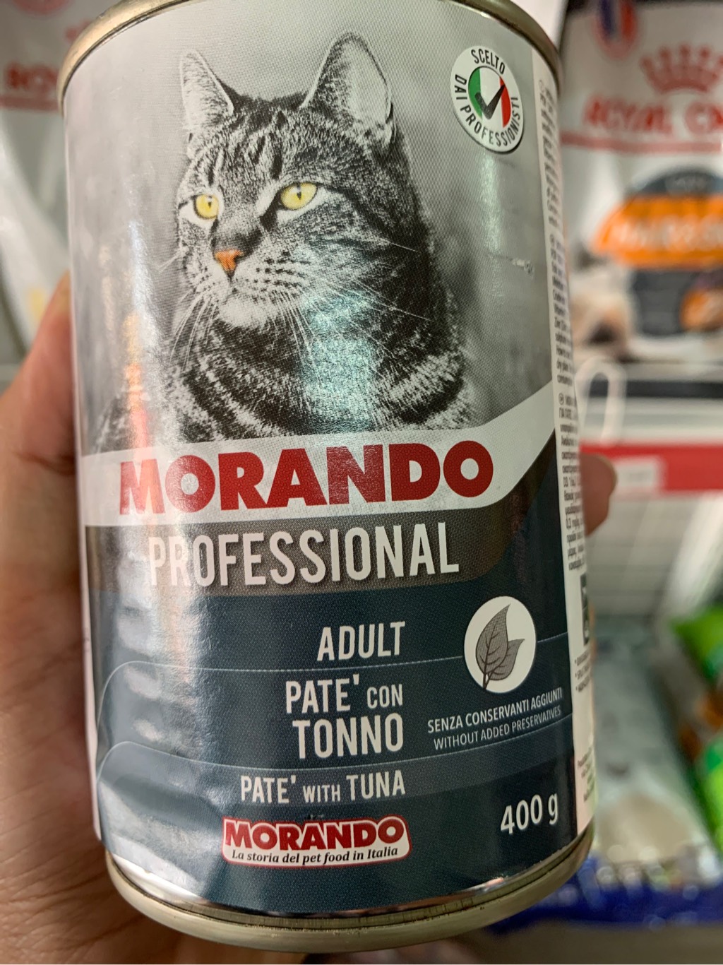 Pate cho mèo Morando - lon 400g