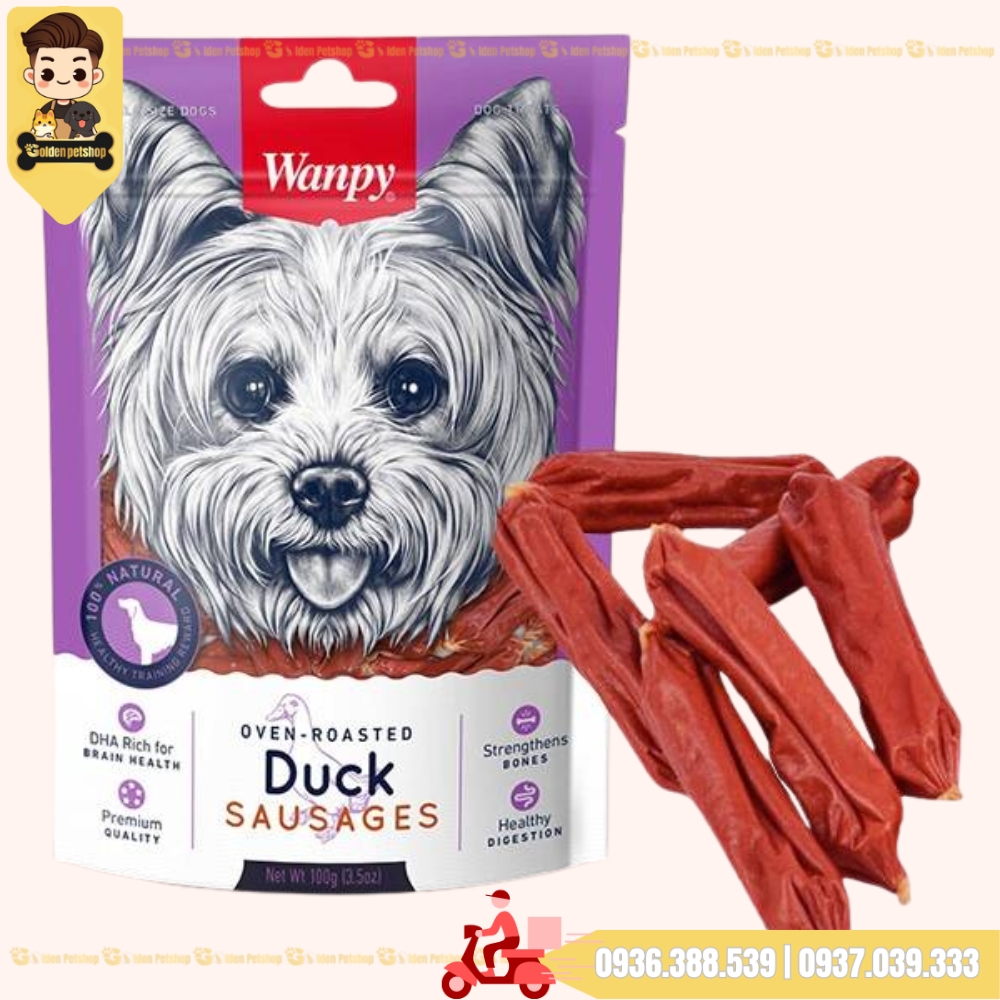 Bánh thưởng cho chó Snack Wanpy - gói 100g