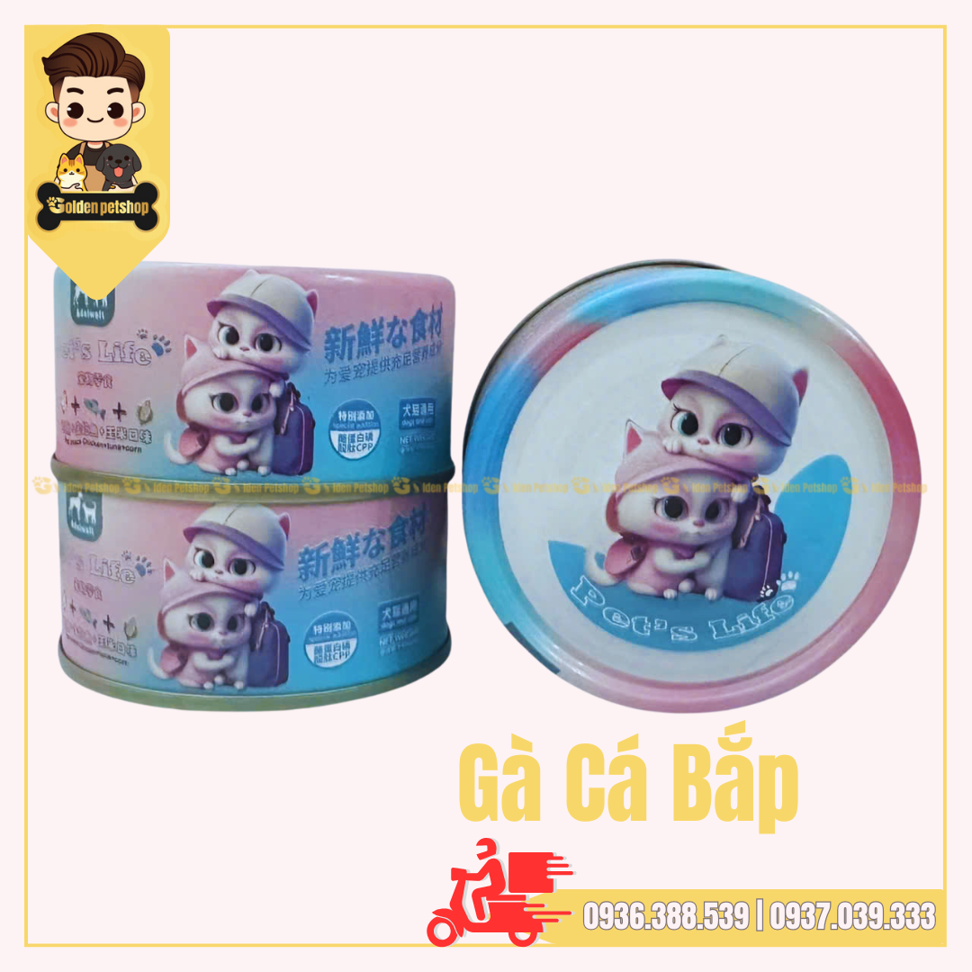 Pate giá sinh rẻ cho chó mèo Lon 85g đồng giá 9K