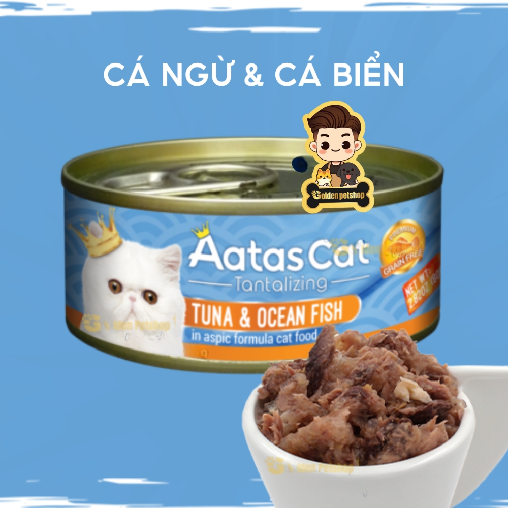Pate cho mèo Aatas dành cho mọi lứa tuổi - lon 80g