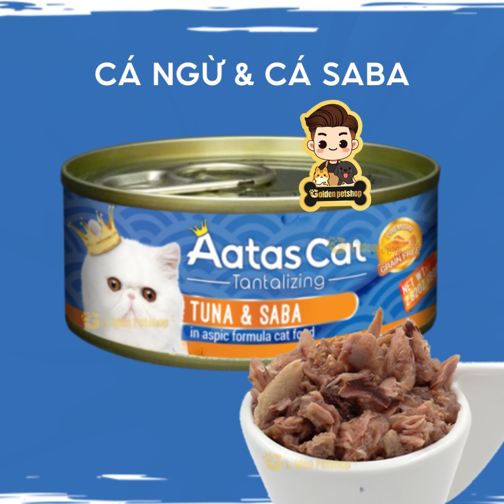 Pate cho mèo Aatas dành cho mọi lứa tuổi - lon 80g