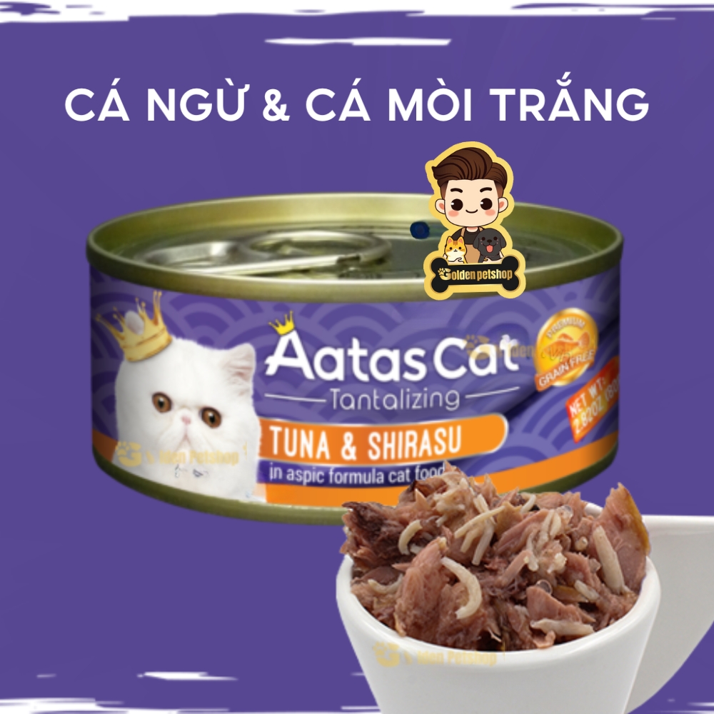 Pate cho mèo Aatas dành cho mọi lứa tuổi - lon 80g
