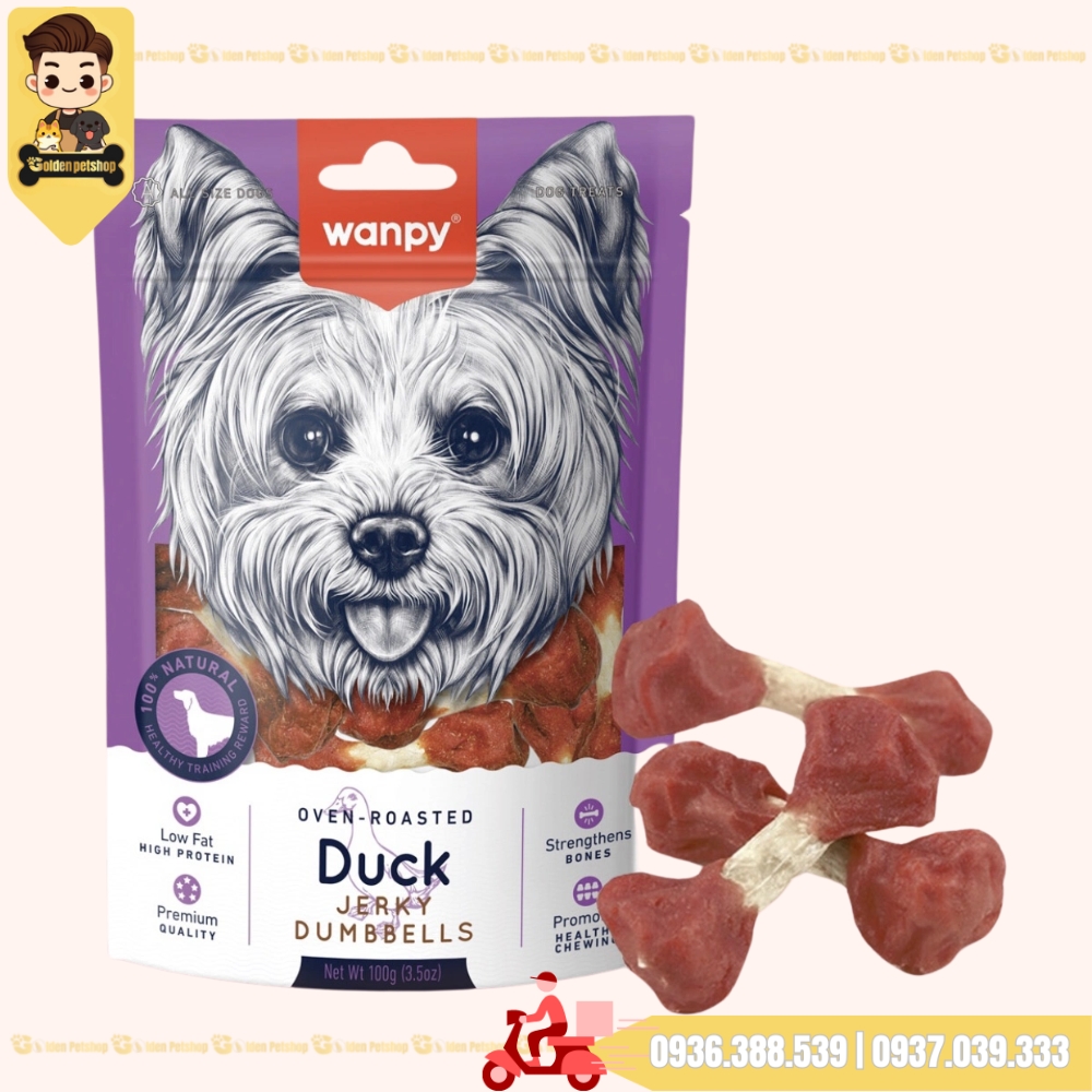 Bánh thưởng cho chó Snack Wanpy - gói 100g