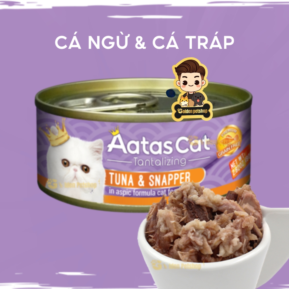Pate cho mèo Aatas dành cho mọi lứa tuổi - lon 80g