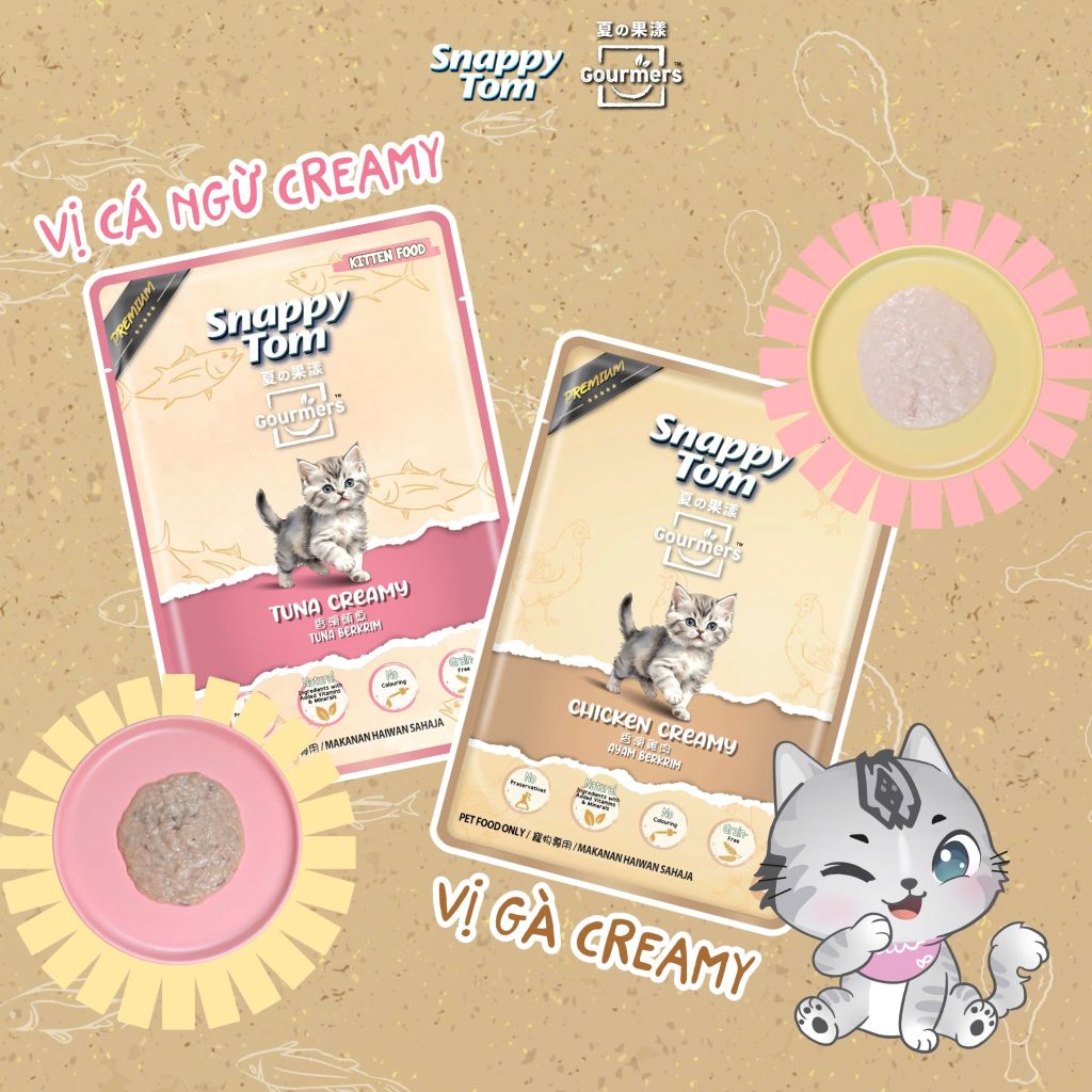 Snappy Tom trái cây mèo con