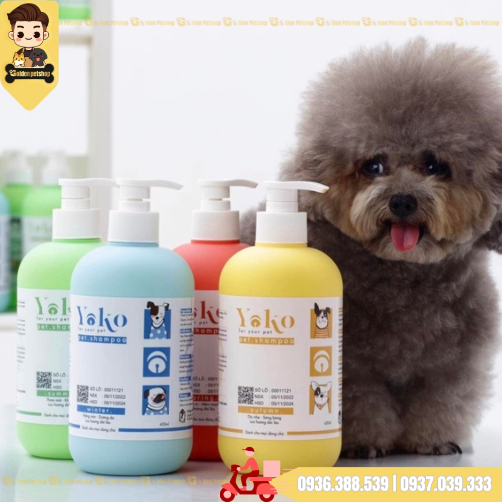 Sữa tắm thơm siêu dai cho chó mèo Yoko - Chai 450ml