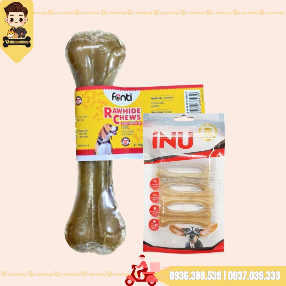Xương da bò tự nhiên cho chó Inu Fonti - Nhiều kích cở