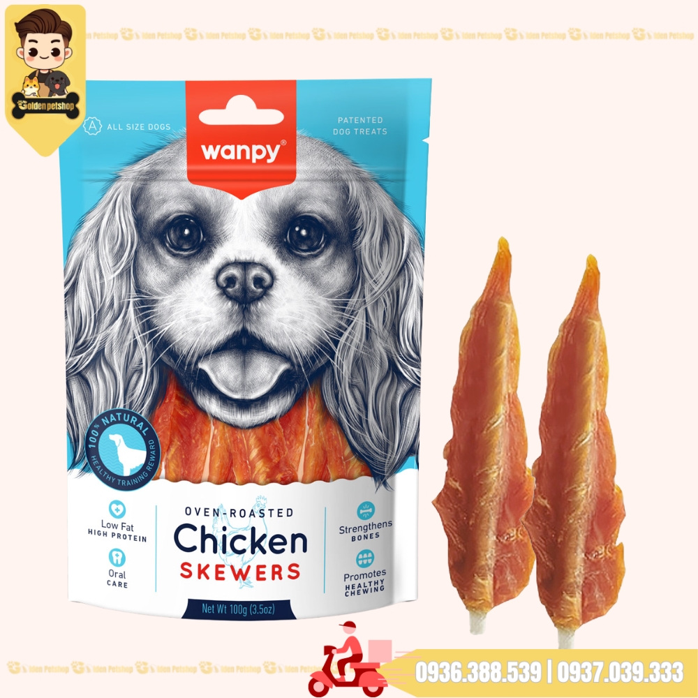 Bánh thưởng cho chó Snack Wanpy - gói 100g