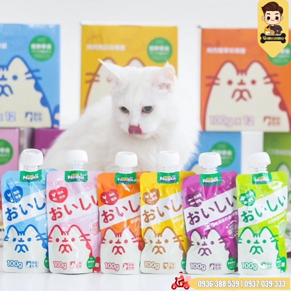 Súp thưởng nắp vặn cho chó mèo Neeka - gói 100g