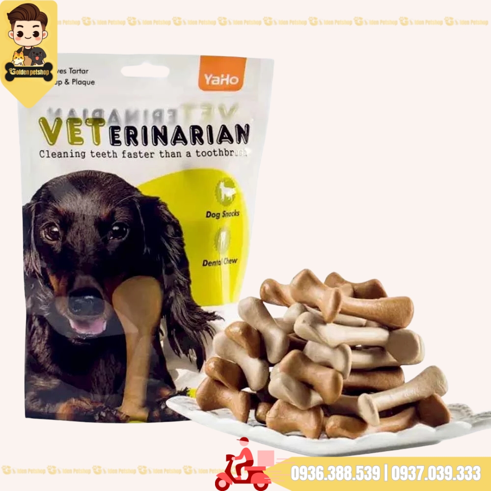 Xương sữa gặm cho chó Yaho chữ T - gói 230g