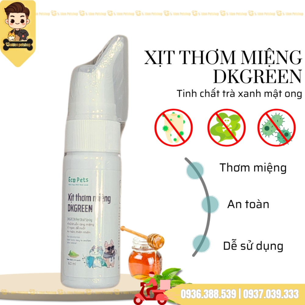 Xịt vệ sinh răng miệng cho chó mèo DKGreen