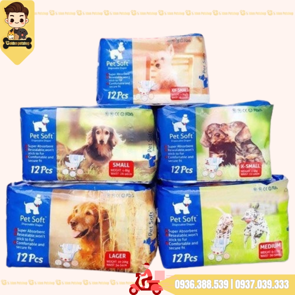 Tả, Bỉm cho chó Cái PetSoft - Nhiều kích cở