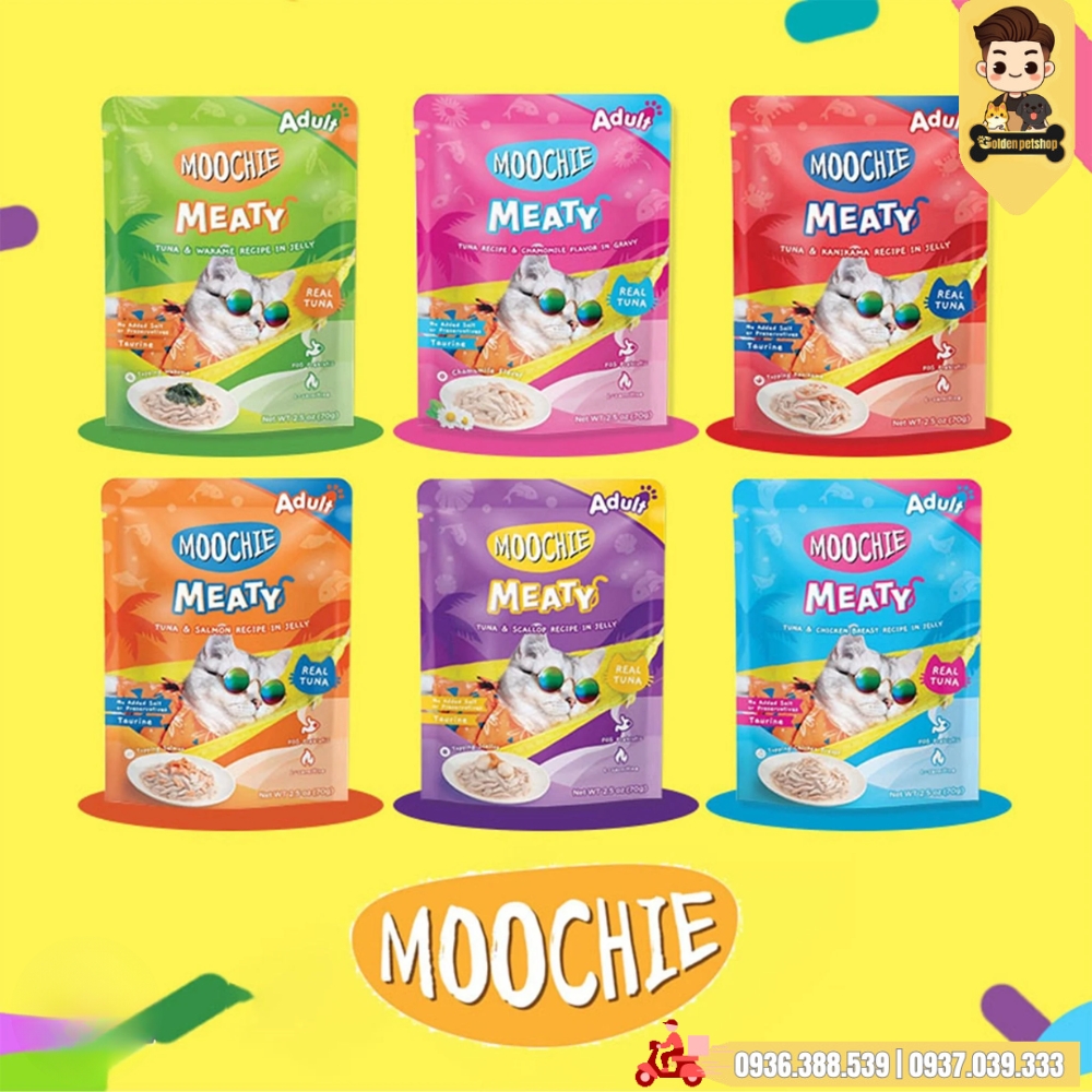 Pate cho mèo Moochie - gói 70g