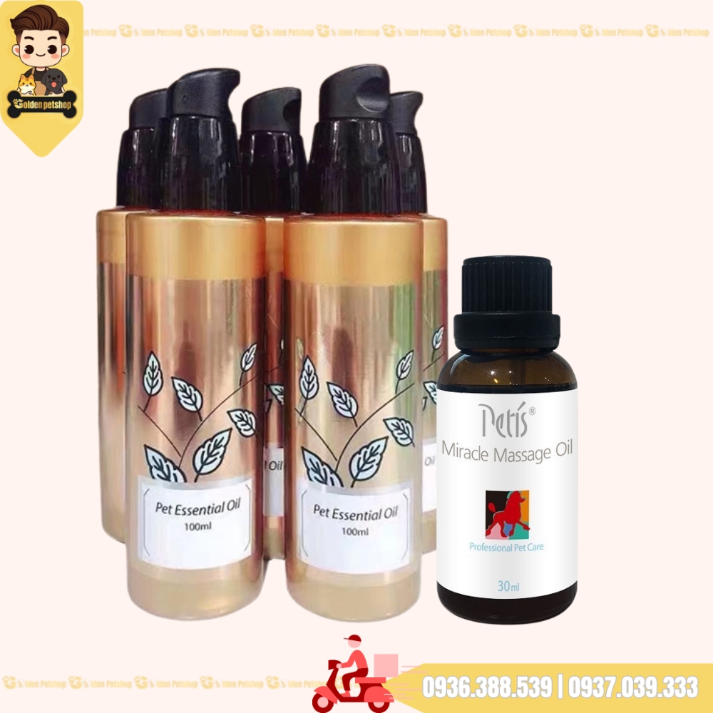 Tinh dầu dưỡng lông cho chó mèo - thơm dai, bóng mượt