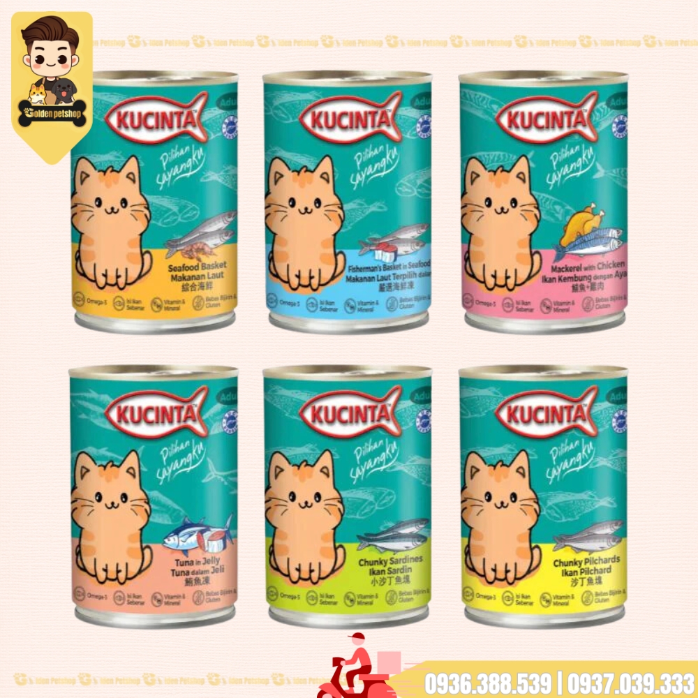 Pate cho mèo Kucinta - Lon 400g