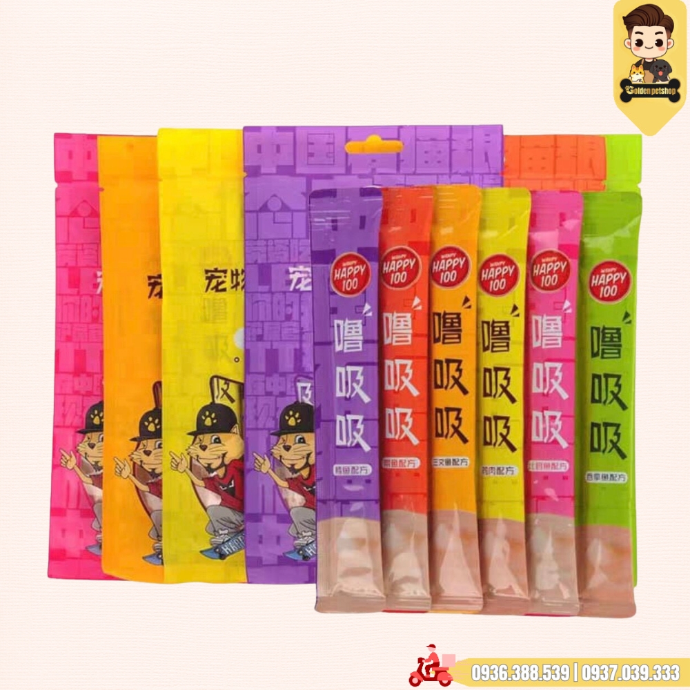 Súp thưởng Happy 100 (nội địa trung) - gói 5 thanh