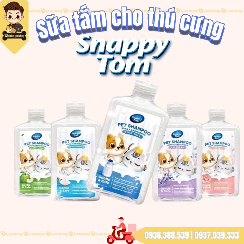 Sữa tắm cho chó mèo Snappy Tom - chai 500ml