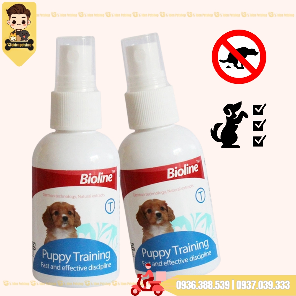 Xịt hướng dẫn, huấn luyện chó đi vệ sinh đúng chỗ Bioline