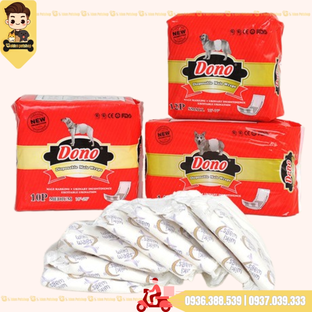 Tả, Bỉm cho chó Đực Dono - Nhiều kích cở