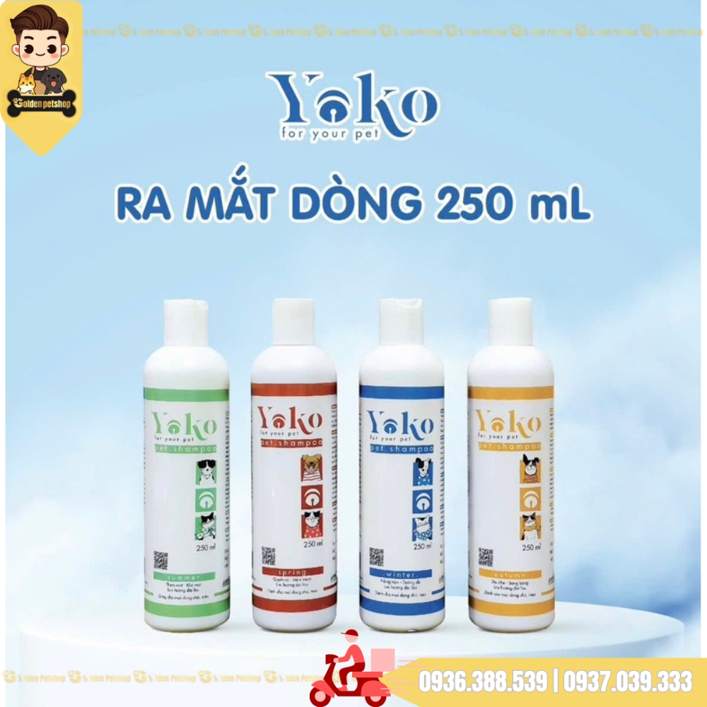 Sữa tắm thơm siêu dai cho chó mèo Yoko - Chai 250ml