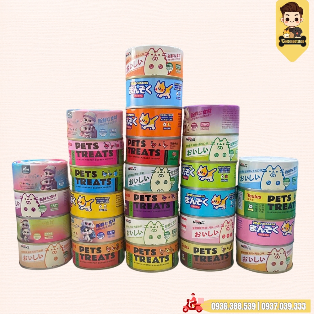 Pate giá sinh rẻ cho chó mèo Lon 85g đồng giá 9K