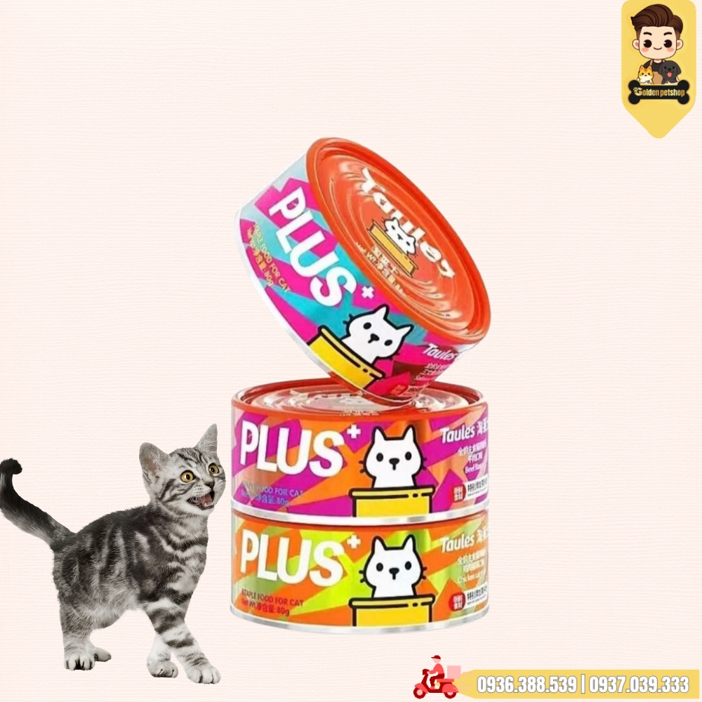 Pate Taules PLUS dạng đặc lon 85g