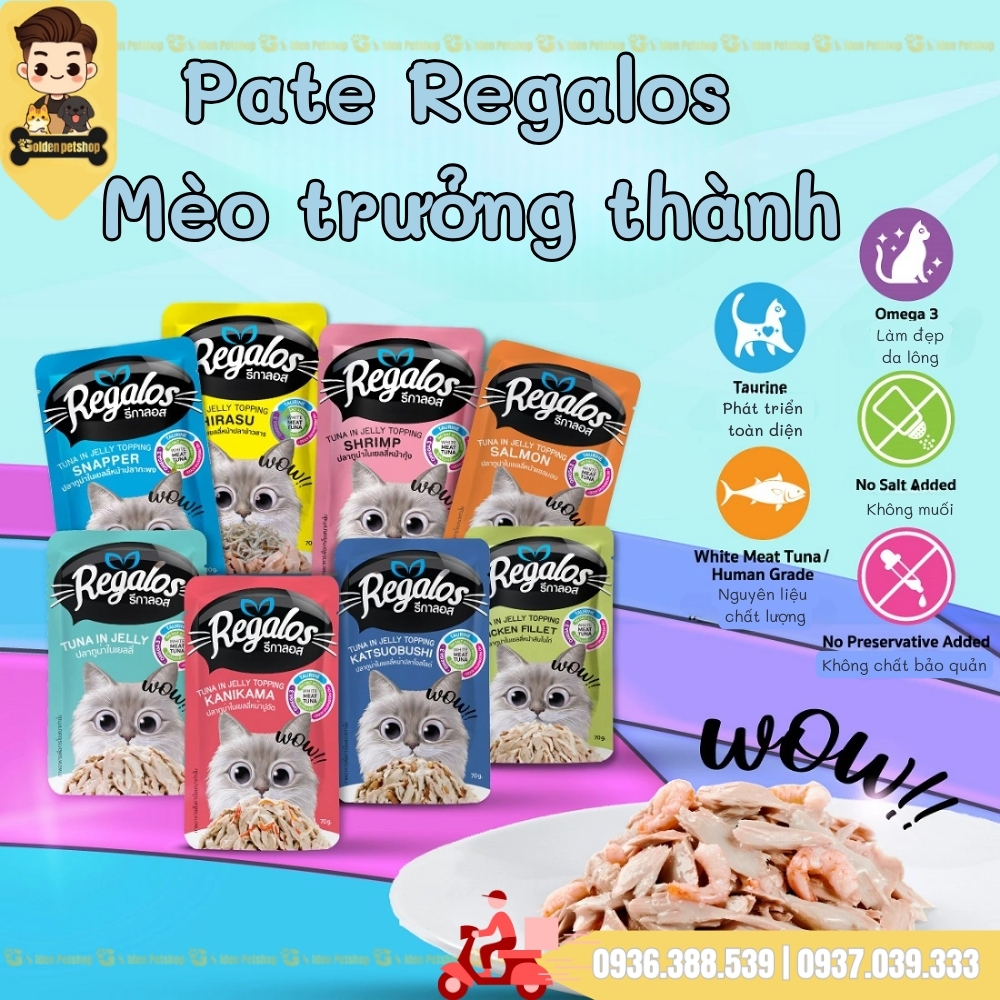 Pate cho mèo Regalos Thái Lan - gói 70g