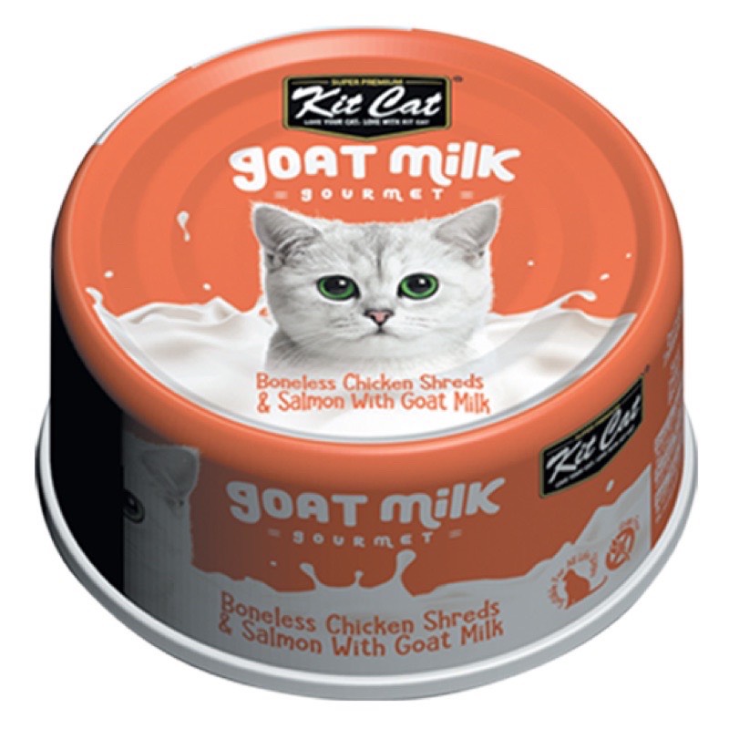 Pate sữa dê kitcat cho mèo lon 70g