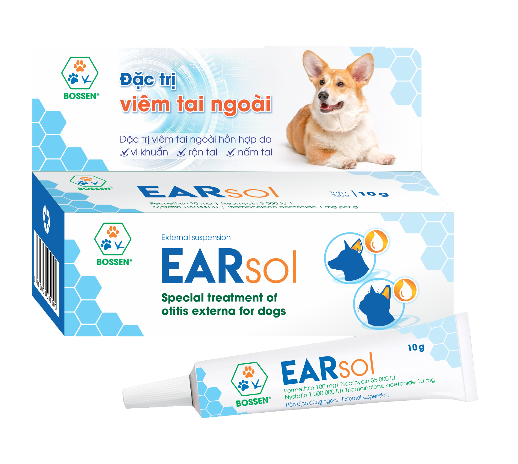 Earsol -Đặc trị viêm tai chó mèo