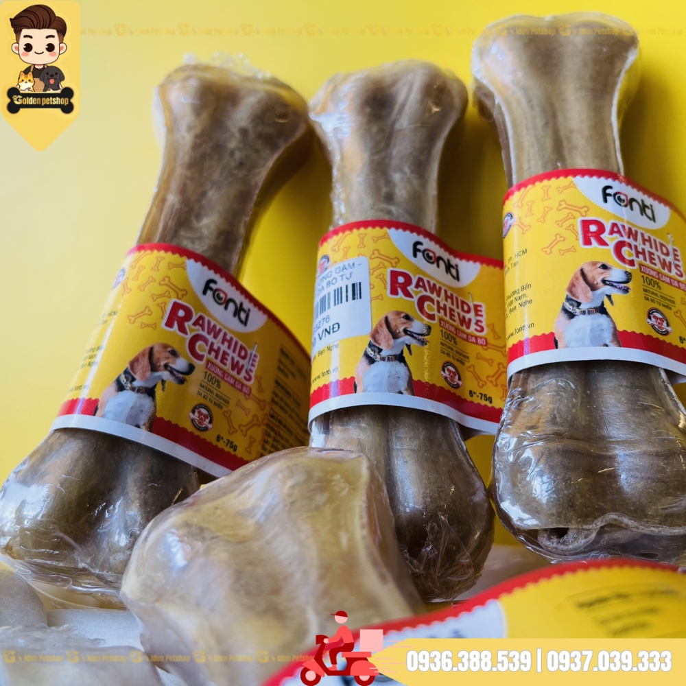 Xương da bò tự nhiên cho chó Inu Fonti - Nhiều kích cở