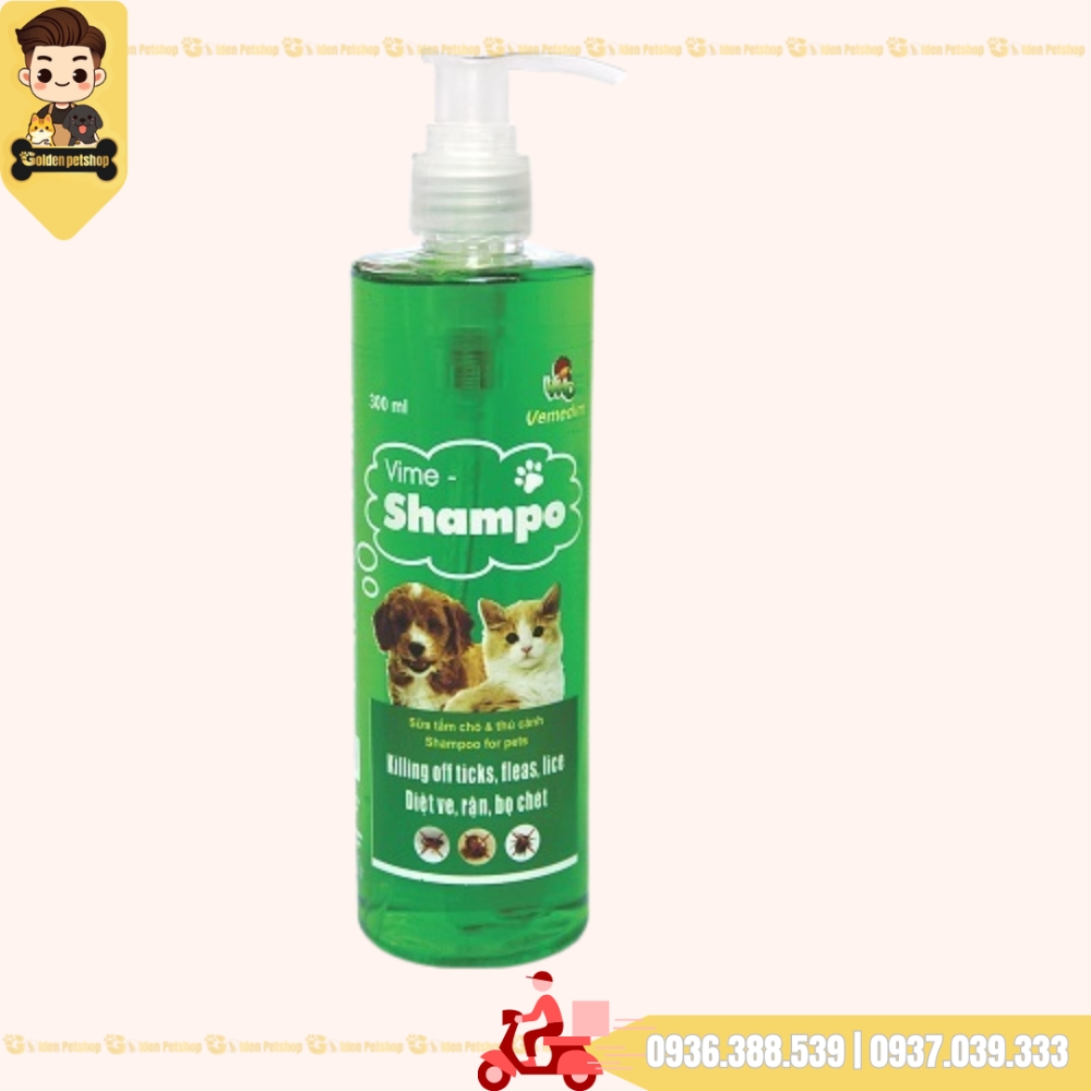Sữa tắm cho chó mèo ngừa ve rận Vemedim - Chai 300ml