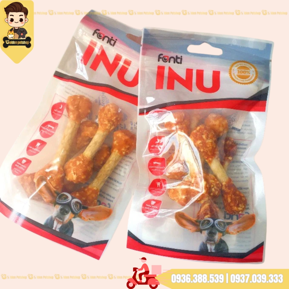 Xương gặm gà viên cho chó Inu Fonti  - gói 70g