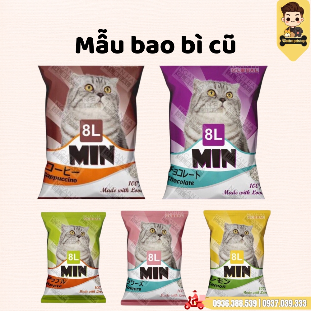 Cát vệ sinh cho mèo - Cát đất sét MIN/Mikat 8L