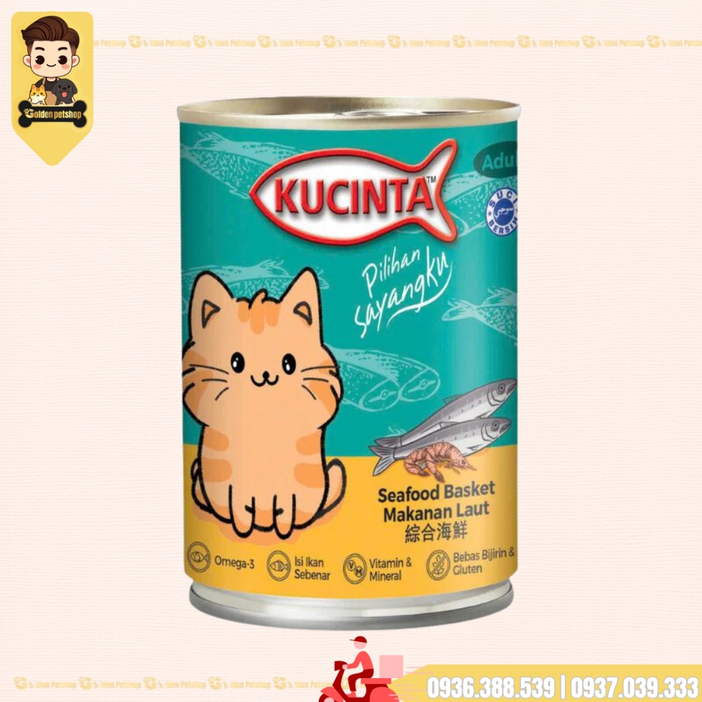 Pate cho mèo Kucinta - Lon 400g