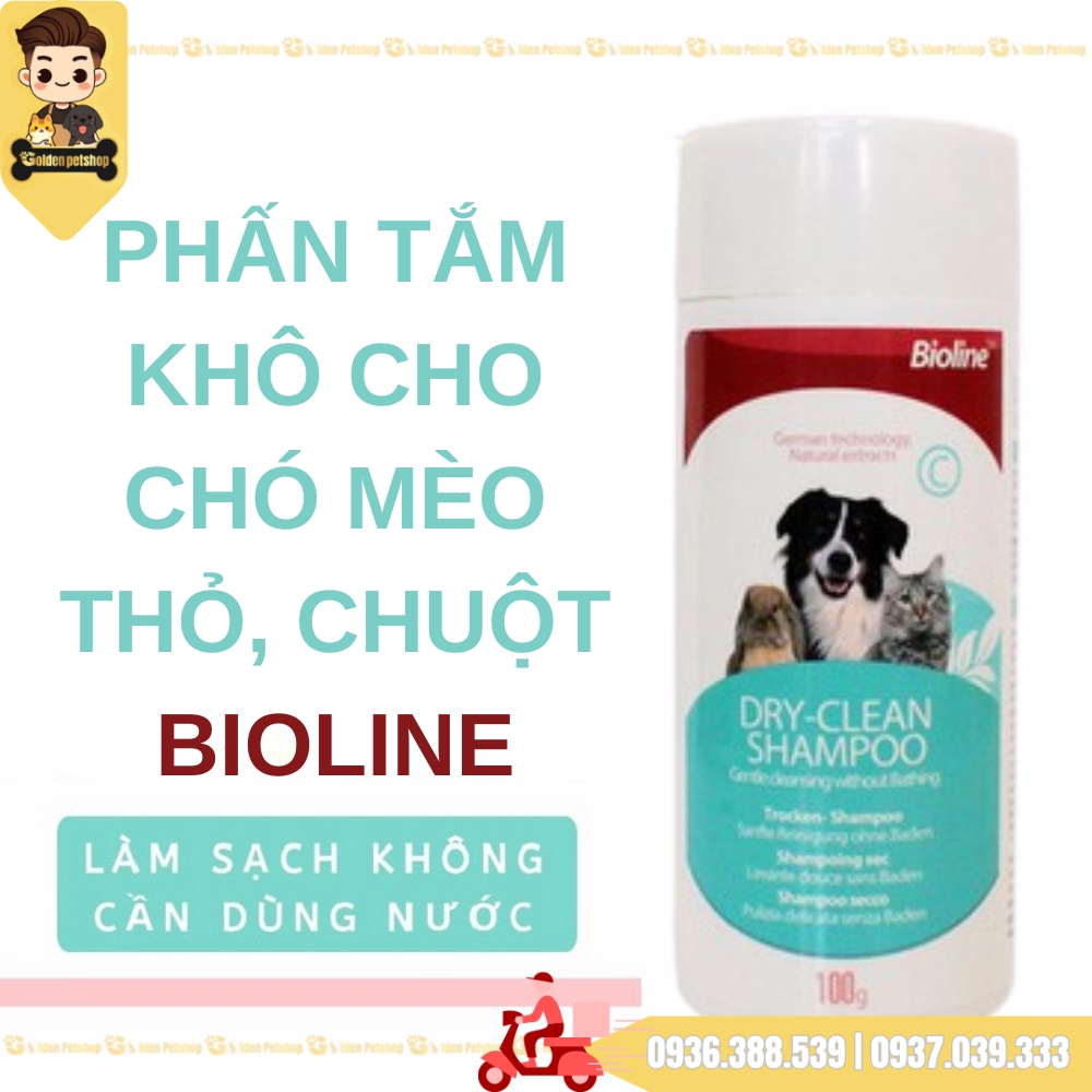 Phấn tắm khô cho chó, mèo, hamster, thỏ