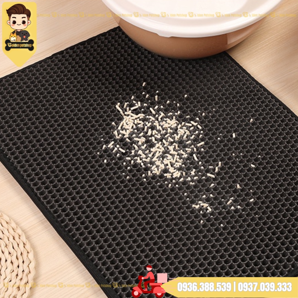 Thảm lót khay cát vệ sinh chống văng cát cho mèo - Nhiều kích cở