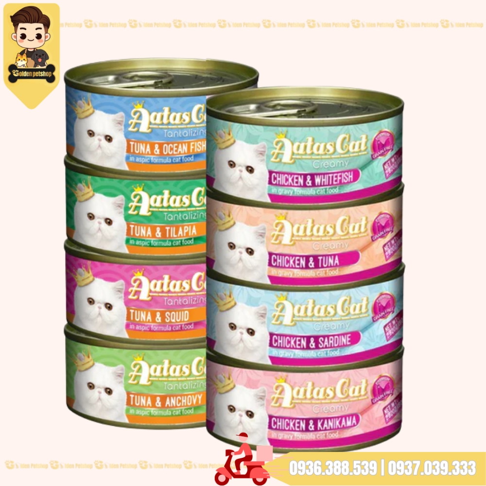 Pate cho mèo Aatas dành cho mọi lứa tuổi - lon 80g