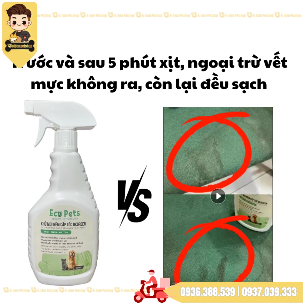 Xịt khử mùi, khử khuẩn trên vải cấp tốc DKGreen