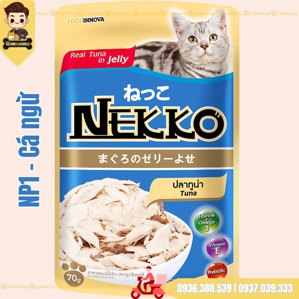 Pate cho mèo Nekko Jelly (dạng thạch) - gói 70g
