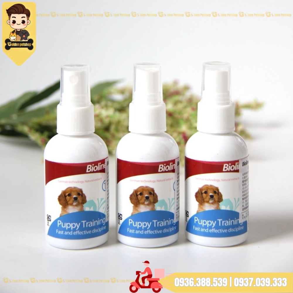 Xịt hướng dẫn, huấn luyện chó đi vệ sinh đúng chỗ Bioline