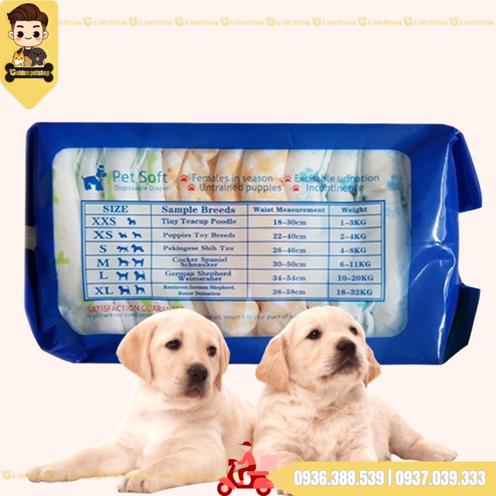 Tả, Bỉm cho chó Cái PetSoft - Nhiều kích cở