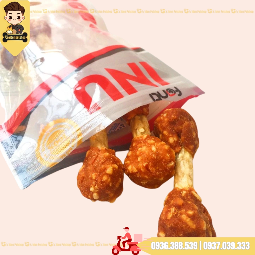 Xương gặm gà viên cho chó Inu Fonti  - gói 70g
