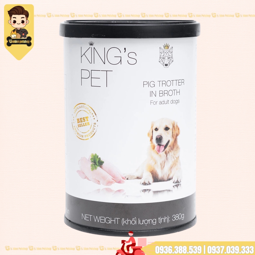 Pate cho chó mèo King's Pet - lon 380g