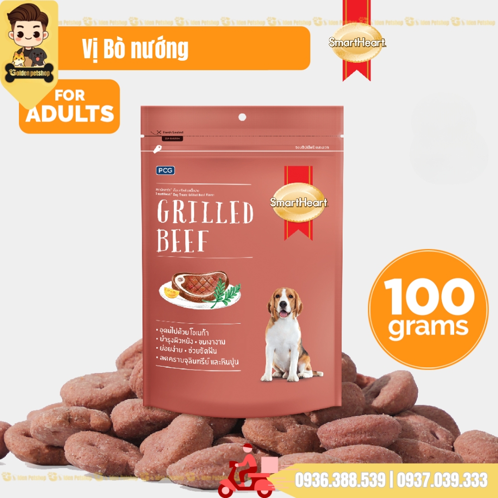 Bánh quy thưởng cho chó Smartheart - gói 100g